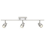 Access Lighting - Lincoln 3-Light LED Track, Brushed Steel, 17 W - Access Lighting is a contemporary lighting brand in the home-furnishings marketplace.  Access brings modern designs paired with cutting-edge technology, at reasonable prices.