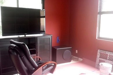 Example of a trendy home design design in Austin
