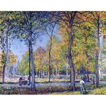Alfred Sisley The Forest at Boulogne, 20"x25" Wall Decal Print