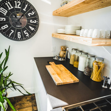 Warm Industrial with Natural Wood Kitchen