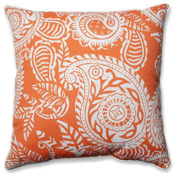 Out/Indoor Addie 25" Floor Pillow, Terra Cotta