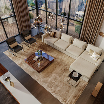 Wilson Large Sectional Sofa in Cream