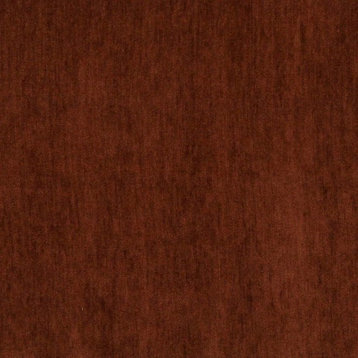 Sienna Brown, Solid Soft Chenille Upholstery Fabric By The Yard