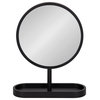 Travis Framed Tabletop Mirror, Black, 17"x21"