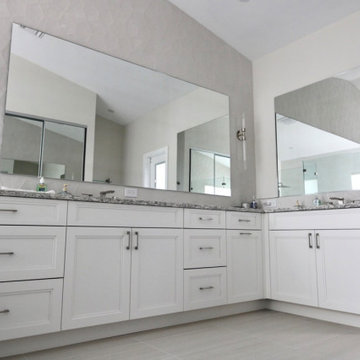 Boca Raton, FL UltraCraft Kitchen + Pompeii Quartz & 3 Bathrooms