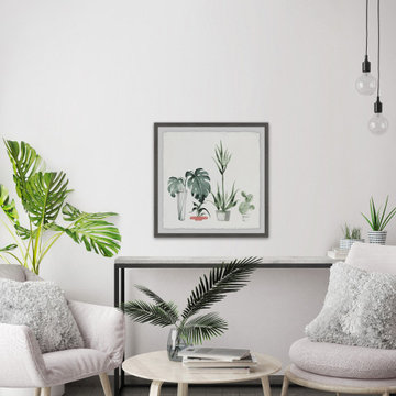"Little Botanical Garden" Framed Painting Print