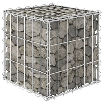 Vidaxl Cube Gabion Raised Bed Steel Wire 11.8"x11.8"x11.8"