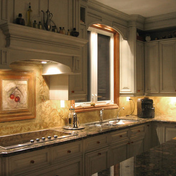 Pompeii Inspired Backsplash