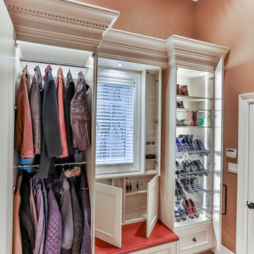 Garage entry storage organizer