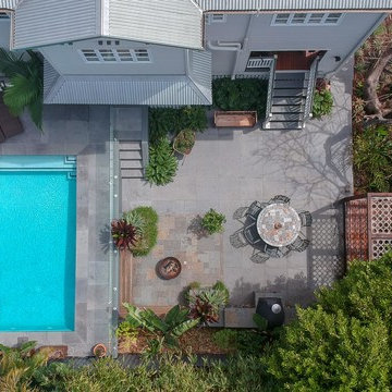 Multilevel front garden