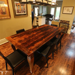 Reclaimed Wood Harvest Tables - Dining Tables