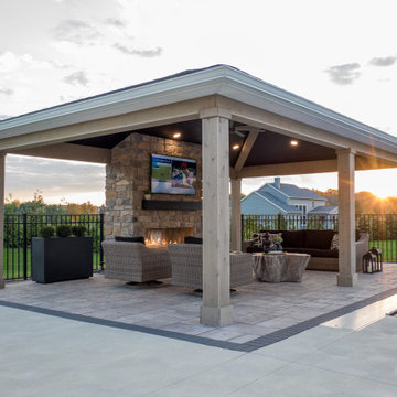 Wadsworth Structure, Fireplace, Outdoor Kitchen and Patio Project