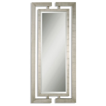 Catarina Contemporary Silver Wall Mirror