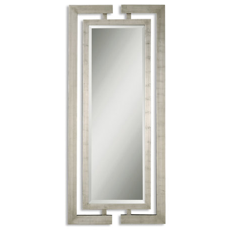 Catarina Contemporary Silver Wall Mirror