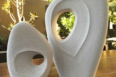 Retro Couiple Garden Sculptures