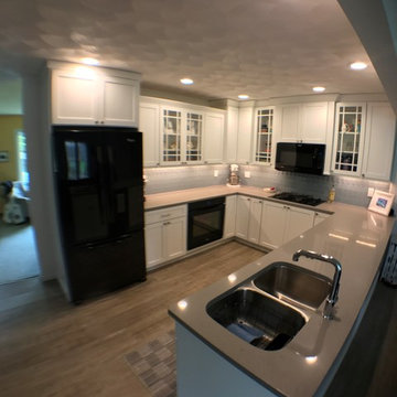 Geneseo Kitchen Remodel Dura Supreme Homestead Painted White MSI Quartz