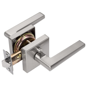 Dynasty Hardware CAP-30-US15, Capri Lever Privacy Set, Satin Nickel