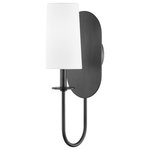 Mitzi by Hudson Valley Lighting - Lara 1 Light Wall Sconce, Old Bronze, White - Features:
