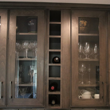 Pantry Bar Cabinets Topped With Quartz