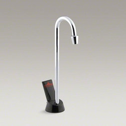 KOHLER Polished Chrome Piping Hot&reg; Hot Water Dispenser With 3" Gooseneck Spout - Hot Water Dispensers