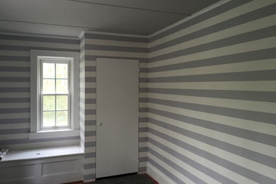 Minimalist bedroom photo in New York