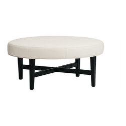 Jill Round Ottoman - Furniture