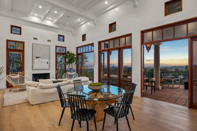 Dining room - mediterranean dining room idea in Los Angeles