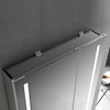 LED Mirror Medicine Cabinet With Defogger, Dimmer and Outlets, 30x32