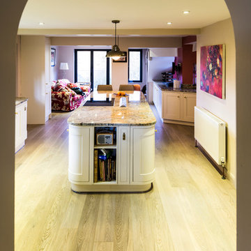 Paisley Gold granite worktops for a traditional kitchen in Betchworth