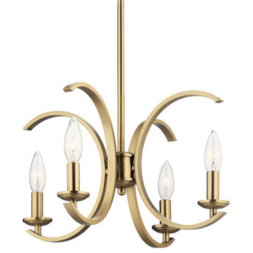 Kichler 52119 Cassadee 4 Light 16"W Taper Candle Style Chandelier - Brushed