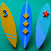 Aloha Surfboard Quilt Clips set of 3