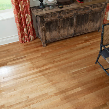 Sophisticated, Country, Large Dining Room - Hampton Solid, Natural White Oak Har