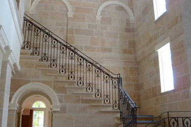 Staircase - mediterranean staircase idea in Miami