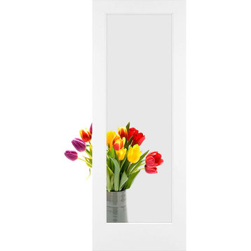 1-Lite Clear Glass French Door, Primed, 24"x80"x1.375"
