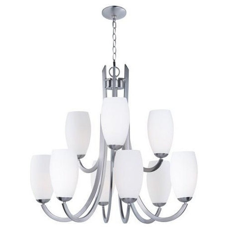 Maxim Lighting 21657SWSN Taylor - Nine Light 2-Tier Chandelier