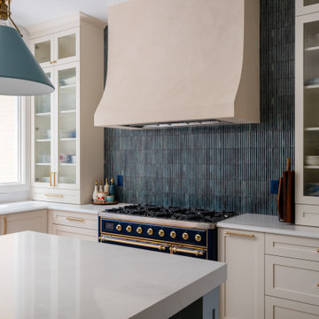 Mediterranean Kitchen Remodel with Quartzite Island and Warm Accents