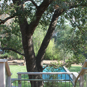 Transitional Cottage Addition and Remodel, Pool and landscape Palo Alto