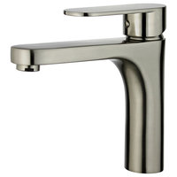 Donostia Single Handle Bathroom Vanity Faucet in Brushed Nickel