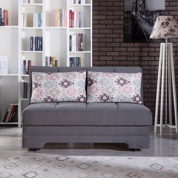 Twist Loveseat Sleeper | Pure Gray