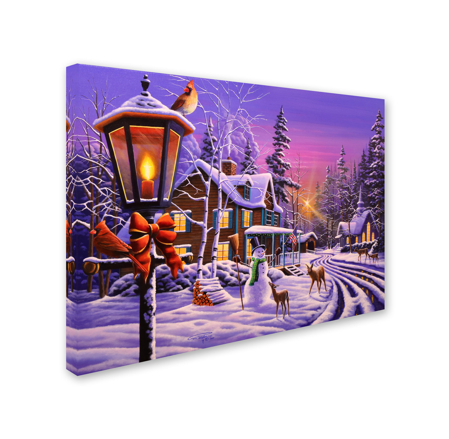 Geno Peoples 'Christmas Curiosity' Canvas Art, 24