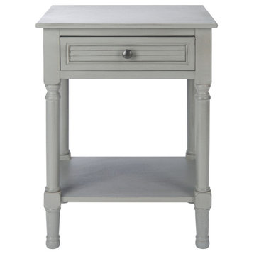 Safavieh Tate 1 Drawer Accent Table, Distressed/Grey