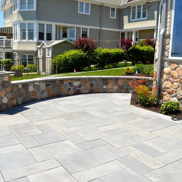 Infinity Edge Pool, Cultured Stone, Pool Deck