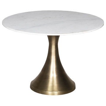 Funnel Dining Table, White