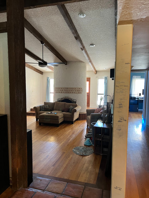 Entry door facing wall