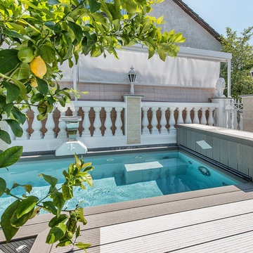 Holzpool mit Folienauskleidung - Sonderkonstruktion