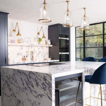 Blue Classic Kitchen in Wheathampstead