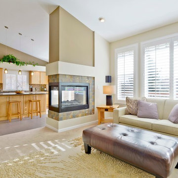 Modern Kitchen and Living Room