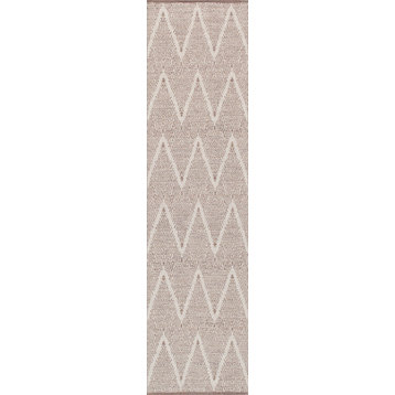 Pasargad Simplicity Collection Hand-Woven Cotton Runner, 2'6"x 8'