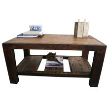 Rustic Coffee Tables New Orleans Barge Board Rustic Coffee Table