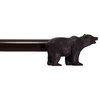 3/4” Farmhouse Bear Adjustable Window Treatment Single Curtain Rod, Bronze, 28"-